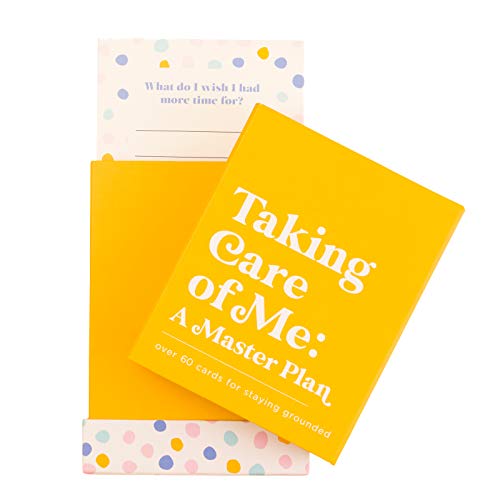 WORLD TRAVELER Eccolo Mindfulness Cards for Self Care and Stress Relief, Taking Care of Me, Deck of 60 Questions Cards with Prompts to Stay Grounded, Grateful, and Reflect, Gift Box Design