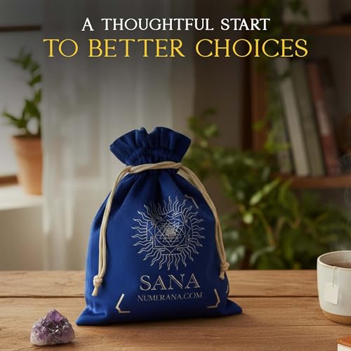 SANA Numerana Bag of Virtues Daily Mindfulness Cards for Morning Routines & Families - 99 Sacred Affirmations for Spiritual Alignment and Intention Setting