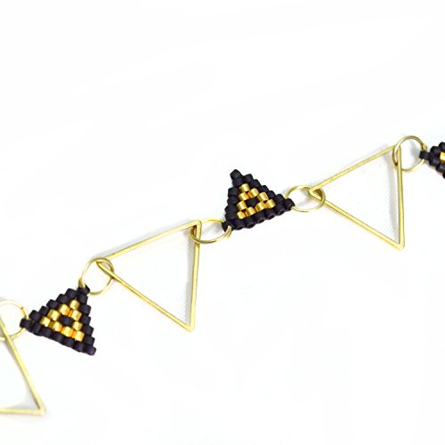 Black and Gold Minimalist Bracelet