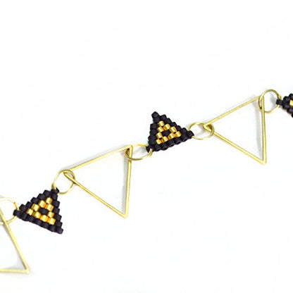 Black and Gold Minimalist Bracelet