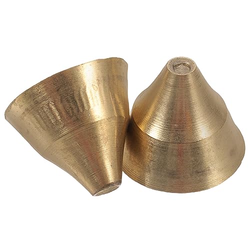 2pcs Copper Meditation Bells Ethnic Style Tingsha Bells for Relaxation and Ceremonies Percussion Instruments Rich Sound