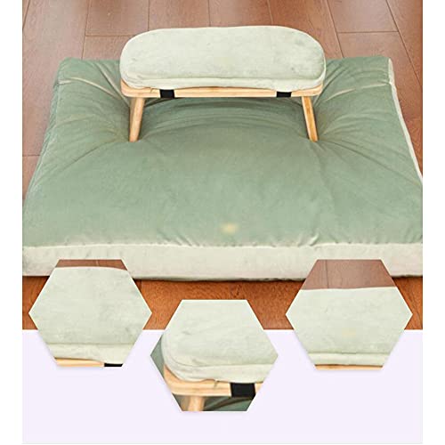 Meditation Stool, Wooden Meditation Bench with Cushion, Ergonomic Kneeling Stool, Foldable Meditation Table, Meditation Yoga Stool with Locking Hinge/B / 43×20×17cm - color: B