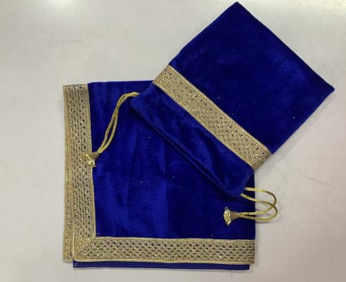 SMMS Spiritual Velvet Table Cloth Altar Tarot Spread (Blue, Small- 46cm*46cm/ 18inch*18inch) - color: Blue, size: Small- 46cm*46cm/ 18inch*18inch