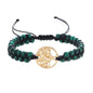 Jinxiuge Tree of Life Turquoise Stone Bracelet for Women Handmade Braided Layered Bead Bracelet with Black Gift Box - style: Style-H