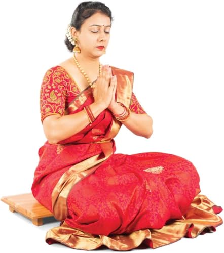 Handcrafted 100% Jackfruit Wood Puja Asana/Puja Peeta/Madimane from Cycle Pure