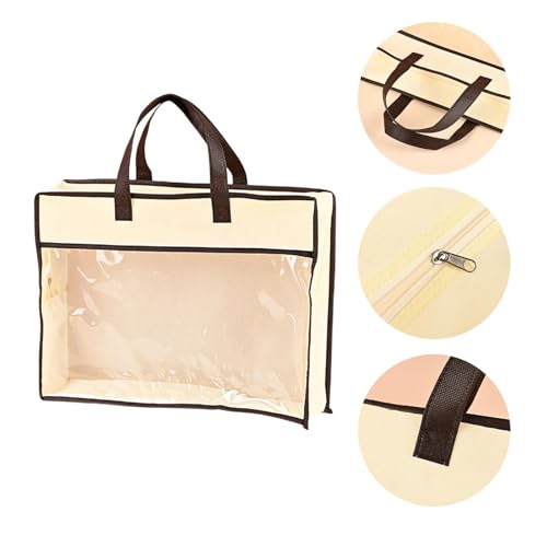 Handbag Dust Bag Purse Protector Beige Multifunctional Storage Organizer for Towels Bed Sheets Pillow Gloves Pillowcase- 55x45x15cm