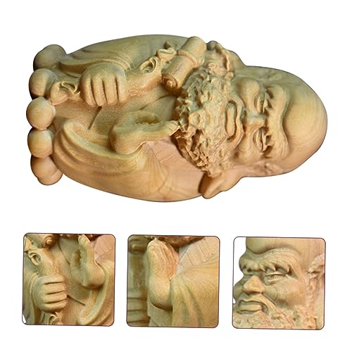 ORFOFE Buddha Garden Statue Stylish Wooden Decor Japanese Style Home Adornment Tabletop Craft