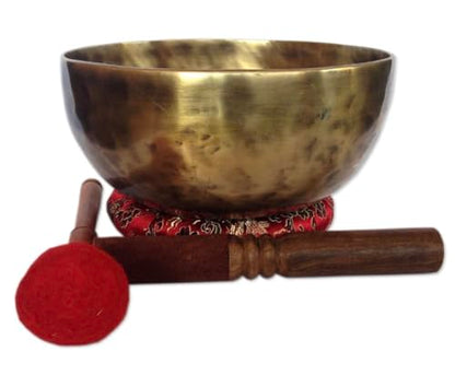 Antique Color Tibetan Handmade Meditation Singing Bowl Sets by Nepalese Handicraft Zone 7.5"