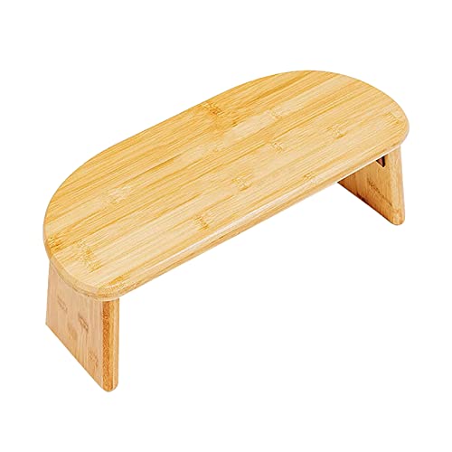 Foldable Meditation Bench Made from 100% Organic Bamboo, Stable Prayer Bench with Carrying Bag, Contemporary Prayer Stool, Yoga Stool, Kneeling Meditation Bench