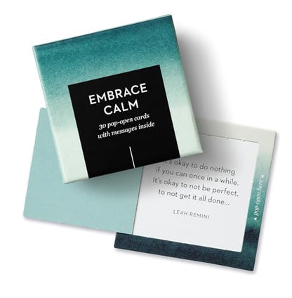Compendium ThoughtFulls Pop-Open Cards — 4-Pack of Embrace Calm, Mindfulness, Live with Intention, Grateful – 120 Pop-Open Cards, Each with a Different Message Inside - color: Calm, Mindfulness, Intention, Grateful