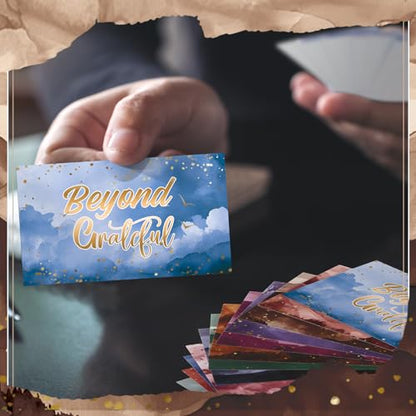 Yeaqee 240 Pcs Employee Appreciation Kudos Cards Funny Blank Back Motivational Card Encouragement Thank You Note Recognition Card for Teacher College Affirmation Gift(Scenery) - style: Scenery