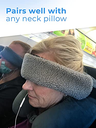 SeatSleeper Travel Pillow Alternative Stops Bobbing | Airplane Head Straps and Car Support Band | Great on Travel Upright | Super Comfy Neck Support | Small & Compact