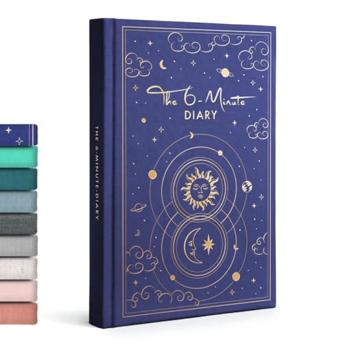 6-Minute Diary – 3-Million-User Gratitude Journal for Women & Men with Prompts – Guided Self Care Book Based on Positive Psychology – Daily Manifestation - color: Night Sky