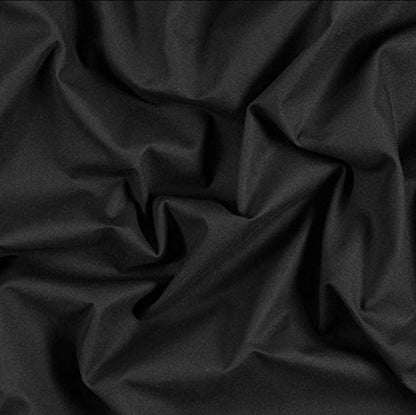 AK TRADING CO. Muslin Fabric/Textile - Draping Fabric - Black 2 Yards Medium Weight - 100% Cotton (60in. Wide) - color: Black, size: 2 Yards