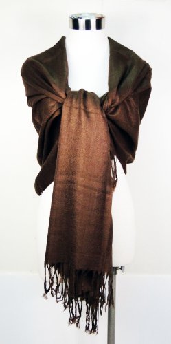 Tapp Collections™ Premium Pashmina Shawl Wrap Scarf - color: Bronze