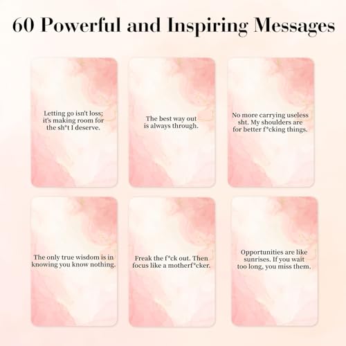 Lortarl Affirmation Cards - 53 Positive Affirmation Cards for Women, Motivational Card for Best Friend, Self Care Gifts for Women