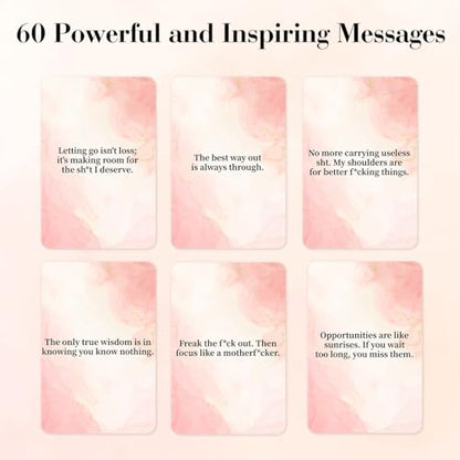 Lortarl Affirmation Cards - 53 Positive Affirmation Cards for Women, Motivational Card for Best Friend, Self Care Gifts for Women