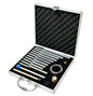 Solfeggio Tuning Fork Set - 10 Silver Tuning Forks Perfect for DNA Healing with Exquisite Aluminum Gift Box (174 Hz, 285 Hz, 396 Hz, 417 Hz, 432Hz, 528 Hz, 639 Hz, 741 Hz 852 Hz, 963 Hz) - color: Solfeggio silver B