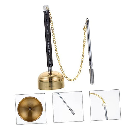 Telescopic Chime for Meditation and Rituals Flexible Buddha Utensil for Temple Use Lightweight Dharma Tool for Ceremonies Simple and Practical Design for Chanting