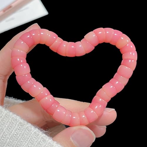 Roe Dolph Bodhi Bead Fidget Anxiety Bracelet for Women Men Chunky Stretch Beaded Mindful Jewelry Daily Reminder Gift for Mom Wife Friend - color: A4:pink
