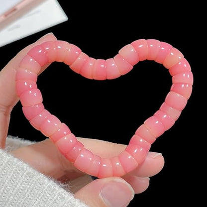 Roe Dolph Bodhi Bead Fidget Anxiety Bracelet for Women Men Chunky Stretch Beaded Mindful Jewelry Daily Reminder Gift for Mom Wife Friend - color: A4:pink