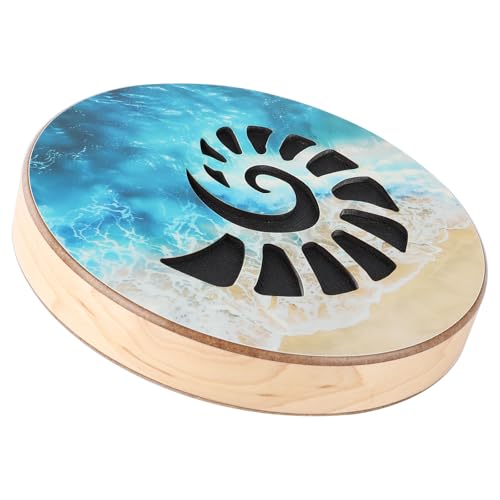 Ocean Wave Drum 7.1 inch Wooden Stream Water Drum Sound Healing Meditation Instrument for Yoga Chakra Relaxation Sound Bath Therapy - size: 7 inch