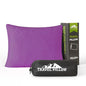Small Shredded Memory Foam Pillow, Camping Pillow Travel Pillow - Compressible Medium Firm, Breathable Cover, Ideal Backpacking Hiking, Airplane and Car (Purple, L) - color: Purple, size: L-23 X 16 Inch