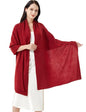 Soft Cashmere Blend Wrap Chic Scarf Stole for Women Wayfarer Travel Extra Large 87"x28" - color: Rust Red