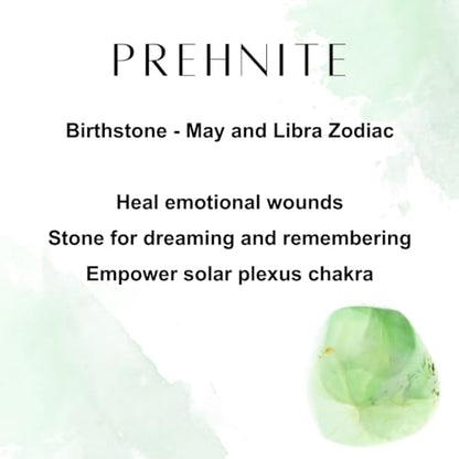 ILLUMINIA 5A Grade Natural Crystal Gemstone Bracelet | Healing Energy Charged Quartz Stone Bead | Handcrafted Stretch Bracelet for Women Men Teens - color: (7A) Prehnite, size: Small - 7mm bead