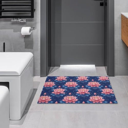 Yoga Meditation Lotus Carpet Rug Bath Rugs Bathroom Mats Soft Room Decor Floor Living Room 60 * 40cm