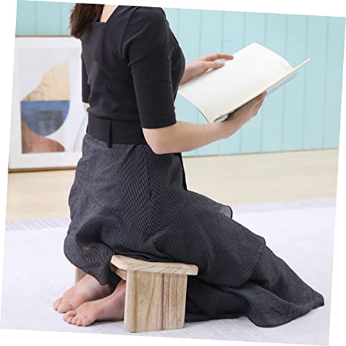 Buddhist Stool Wooden Temple Kneel Sitting Stool Household Zen Folding Bench Seat