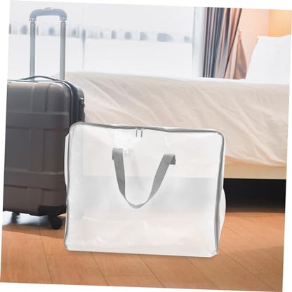 Large Capacity Portable Folding Storage Bag for Clothes Blankets and Quilts Durable and Material with Smooth Zipper for Moving and