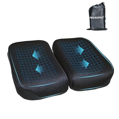 Adjustable Seat Cushion, Memory Foam Office Chair Cushion, Car Seat Cushion, Foldable Travel Cushion for Tailbone Pain, Sciatica Pain Relief, Lifting Cushion for Sitting, Driving, Traveling(Small)