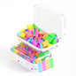 2 Pack Clear Hard Shell Zipper Case, BIiss Plastic Bins for Organizing, Clear Zipper Pouches Makeup Case & Lidded Storage Bins for Cosmetics, Puzzles, 7 x 4.3 x 2.4 Inch (Small, White) - size: 2PACK-S-WHITE