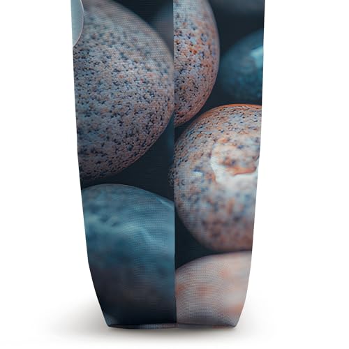 Pebble Rock with Flower Yoga Meditation Tote Bag