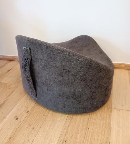 Gumdrop Meditation Seat Cushion, Round, Gray