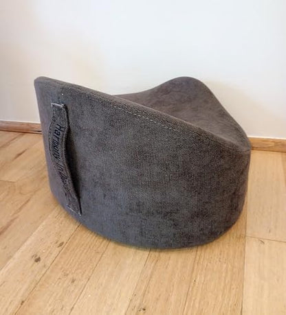 Gumdrop Meditation Seat Cushion, Round, Gray