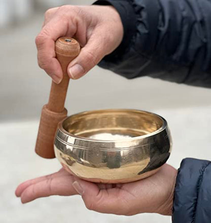 DharmaObjects Tibetan Singing Bowl Set - 5 Buddhas Meditation