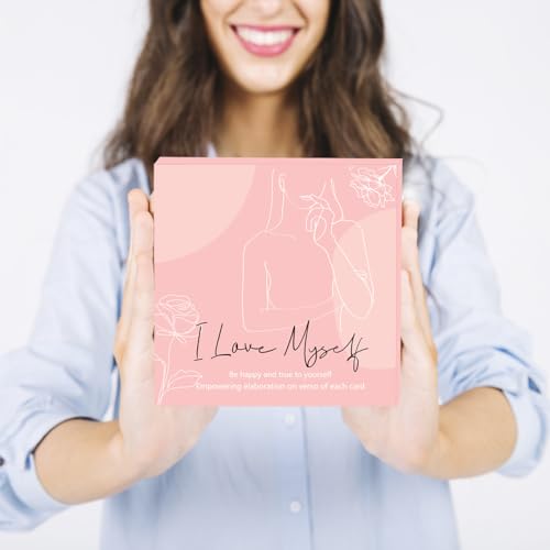 Positive Affirmations Cards for Women - 52 Mindfulness Cards with Affirmations and Inspirational Quotes - Motivational Cards, Meditation Cards, Inspirational Cards, Daily Affirmation Cards - A - color: A-Cyan