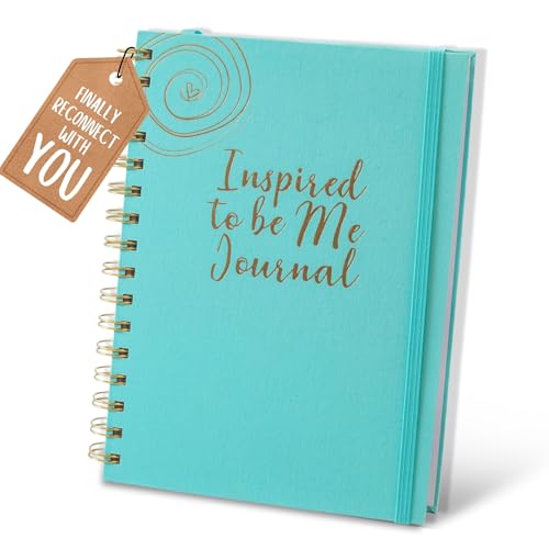 Journals for Women - Inspired to Be Me Journal -Self Care Gifts for Women - Journal with Weekly Intention & Reflection Pages - Gift for Women's Personal Growth & Healing Journey - Includes Inspirational Poem - color: teal