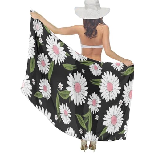 Fashion Travel Swimwear Bikini Wrap All Seasons Chiffon Scarf Beach Yarn Shawl - color: Color971