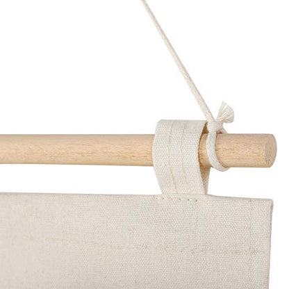 Cotton Linen Hanging Wall with 3 Pockets for Entryway, Bedroom, and Dorm Room Storage – Space-Saving Solution for Keys, Phones, and Daily Essentials