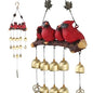 Cardinal Bird Wind Chime, Red Bird Bell Wind Chimes Outdoor Decorations, Garden Backyard Church Hanging Decor, Red