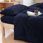 100% Washed Cotton Weighted Blanket Cover, Linen Feel Duvet Cover for Weighted Blanket 60"x80", Plain Simple Cotton Heavy Blanket Duvet Cover (Navy Blue, 60"x80") - color: Navy Blue (No Blanket), size: 60"x80"
