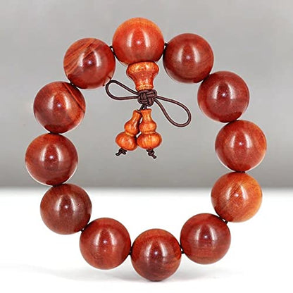 12 Prayer Beads Bracelet Wooden Sandalwood Beads Meditation Yoga Mala Buddhist Beads Tibetan Buddhism Prayer Bracelets