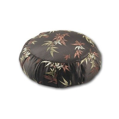 Zafu Meditation Cushion, Brocade Bamboo Night