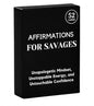 Isaac Liev Daily Affirmation Cards for Women & Men – 52 Motivational Affirmations Deck for Mindset & Inspiration | Cool Gifts for Him & Her, Best Friend, Coworkers, Office & Birthday - style: Savage Affirmation
