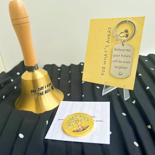 Cancer Bell Survivor Gifts for Man and Women– End of Chemo and Radiotherapy, Ring the Bell Ceremony Gifts, Cancer Survivor Recovery Milestone Celebration Gift, Encouragement Present - color: Silver Smiling Face Suit