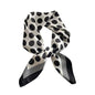 ANDANTINO 100% Mulberry Silk Square Scarf for Hair-25.6" X25.6'' Women Men Natural Silk Neckerchief Digital Printed Headscarf - color: Big Polka Dots