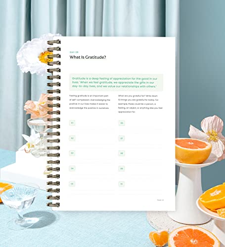 HARDCOVER- Self-Love Journal - 120 Pages - 91 Day Notebook and Self-Care Diary for Meaningful Deep Work and Mindfulness - A Daily Journal to Practice Self-Love, Change Your Mindset, in Just 10 Minutes
